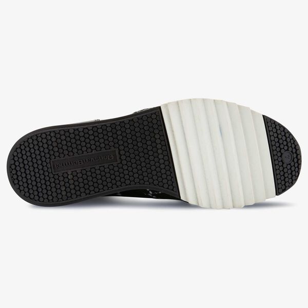 Floris van Bommel black-white leather sneaker in snake print 