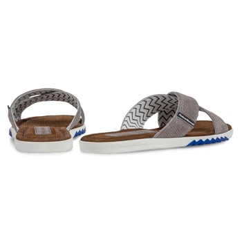 Slipper su&egrave;de grijs