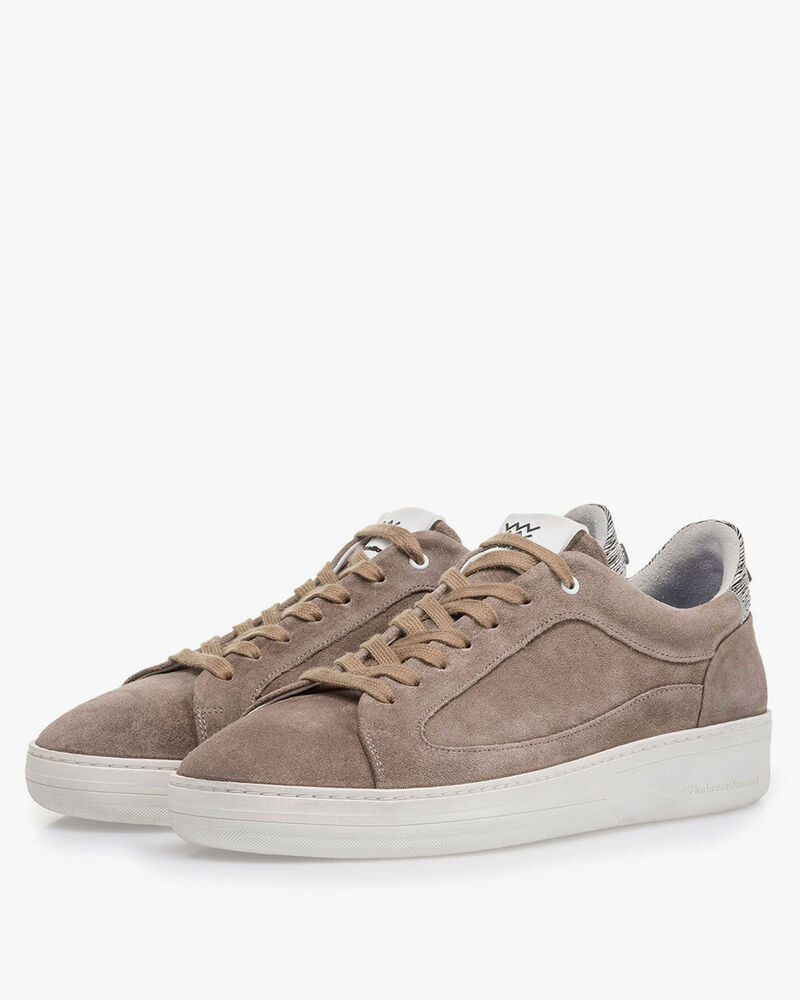 Su&egrave;de sneaker taupe