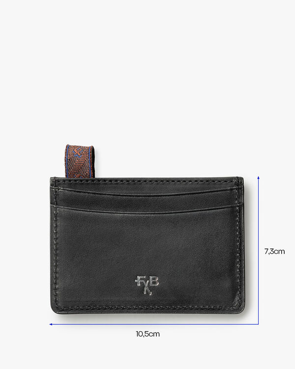 Card holder leather black