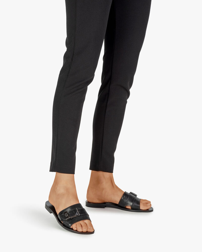 Slipper calf leather black