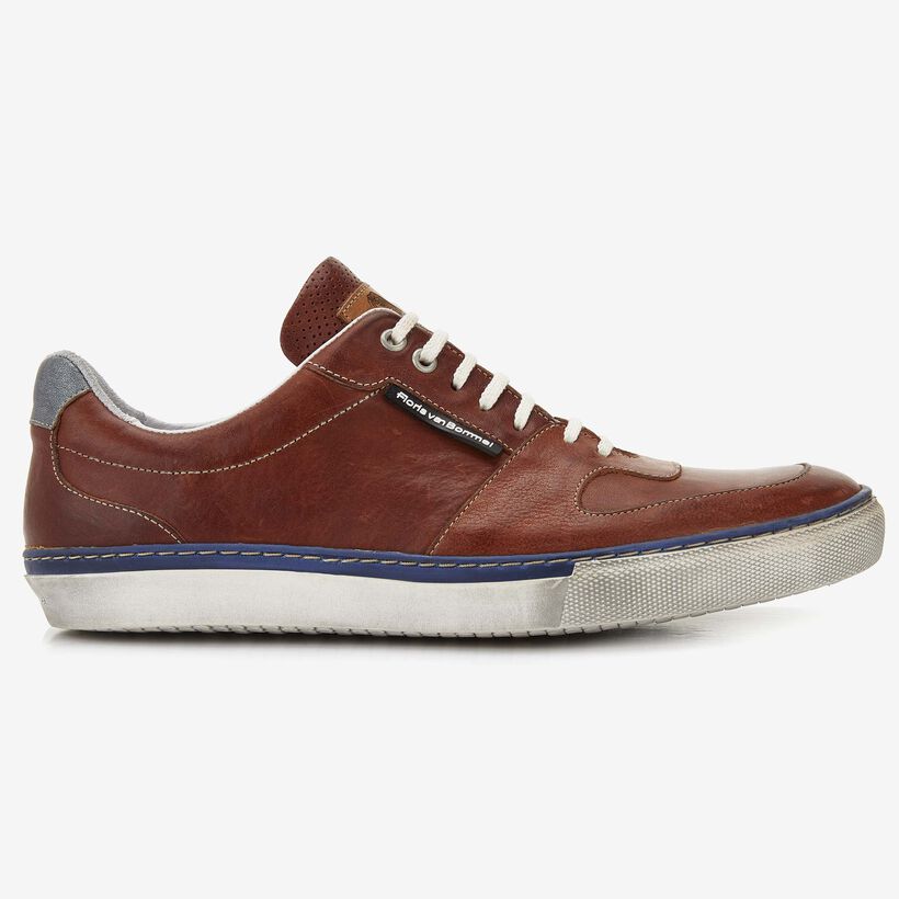 Floris van Bommel cognac leren heren sneaker