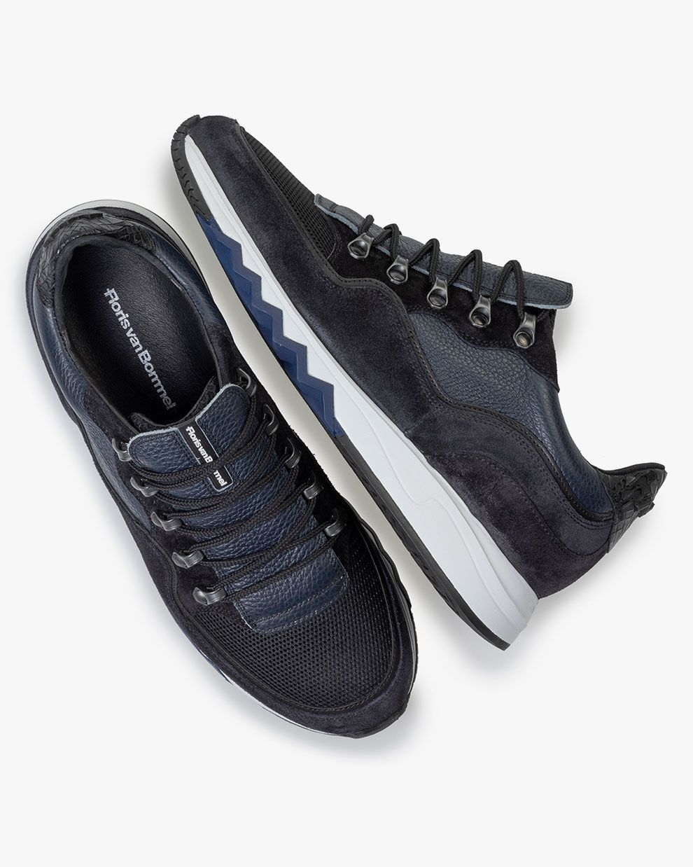 Floris van Bommel 16393 - 20-Dark Blue Suede - Online kopen