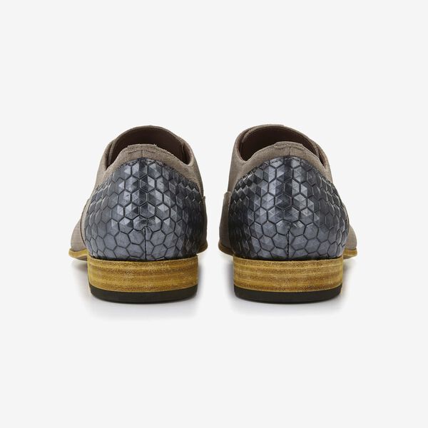 Floris van Bommel men's lace-up shoe in taupe suede