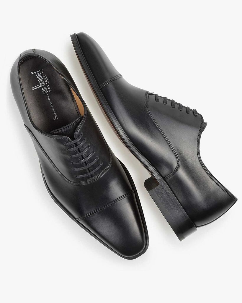 Veterschoen kalfsleer zwart