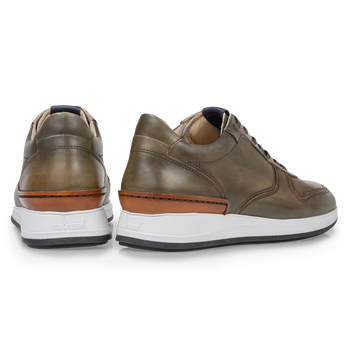 Sneaker calf leather green