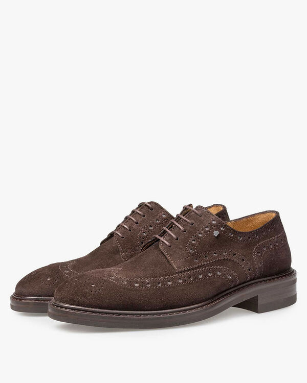 Bruine su&egrave;de brogue