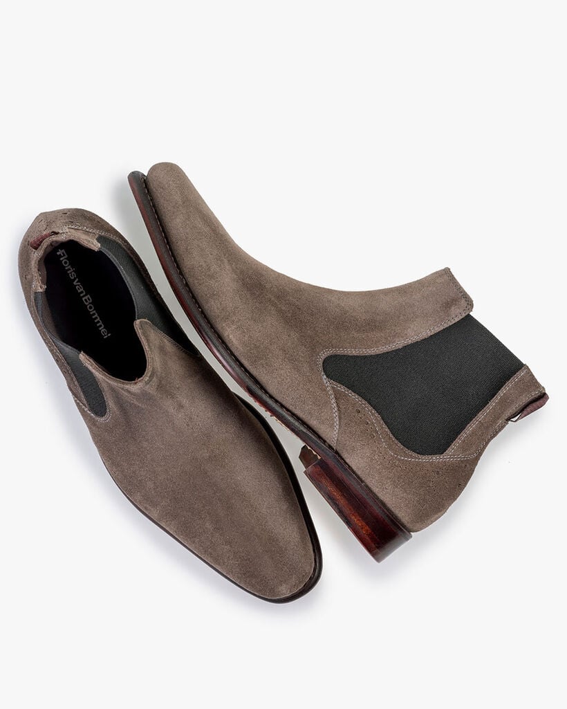 Chelsea boot suede taupe