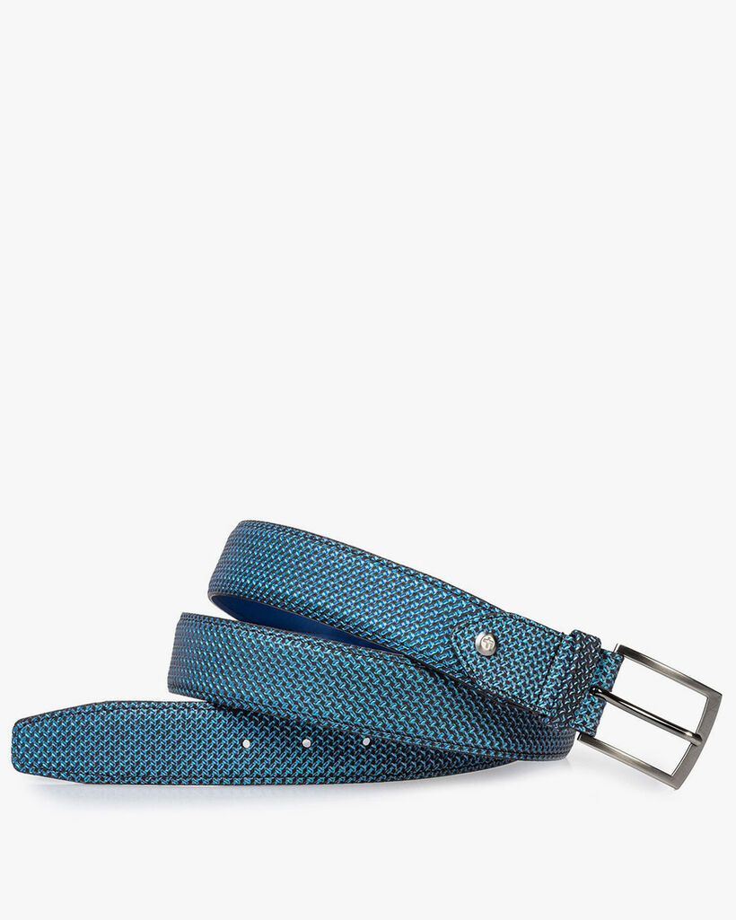 Belt blue metallic