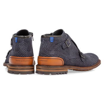 Boot blauw met gespsluiting