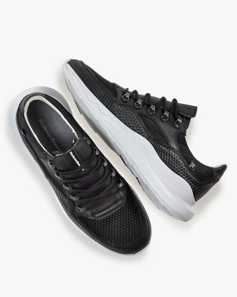 Bulki sneaker black leather