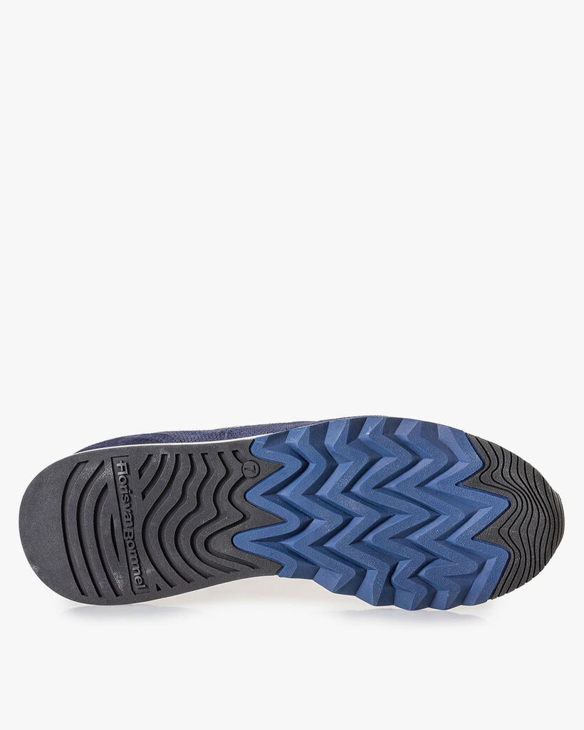 Sneaker met print donkerblauw