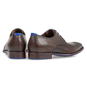 Veterschoen kalfsleer donkerbruin