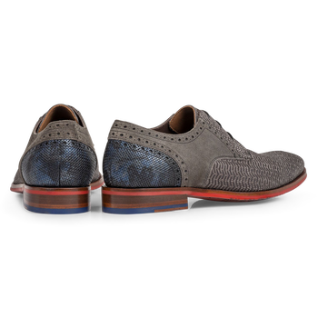 Veterschoen nubuckleer taupe