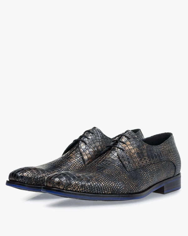 Veterschoen metallic brons