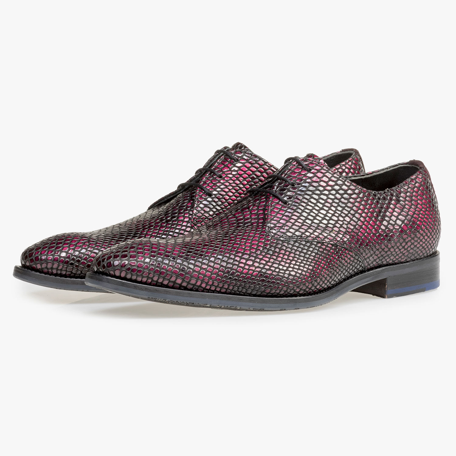 Rode lakleren veterschoen 18293 01 Floris van Bommel Official