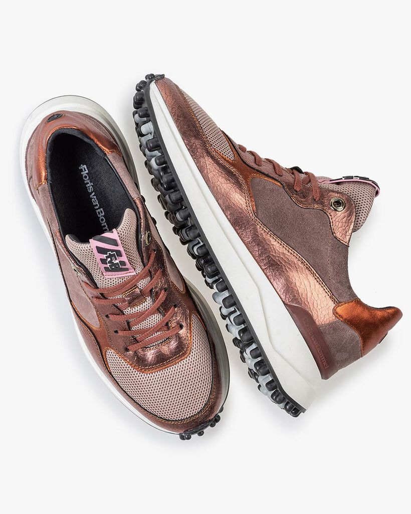 Noppi sneaker roze leer