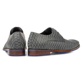 Lace shoe green nubuck leather