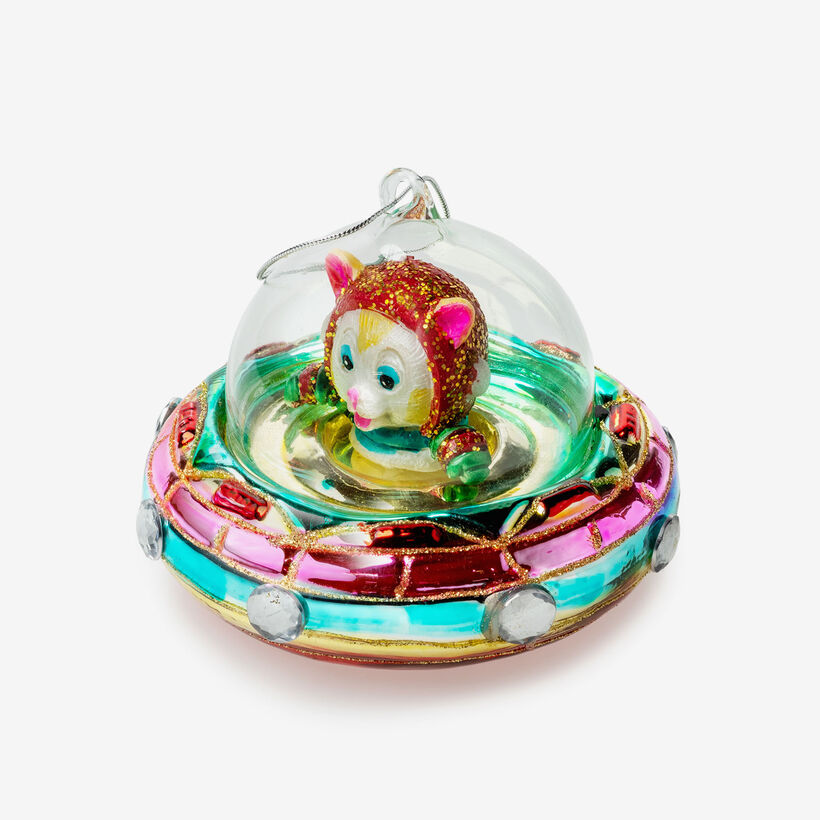 Christmas tree decoration Cat in a Spaceship