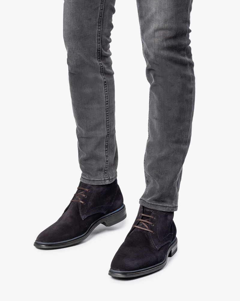 Veterboot su&egrave;de blauw