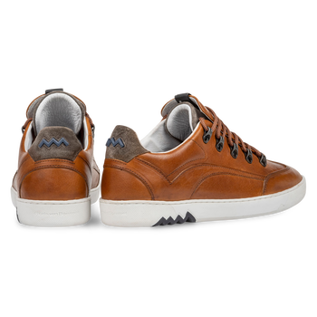 Hiking sneaker leer cognac