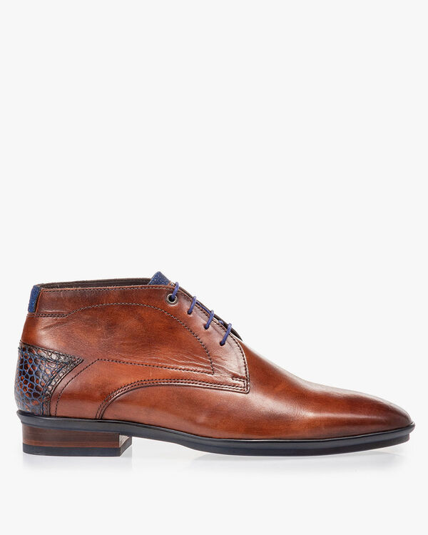 Veterboot kalfsleer cognac