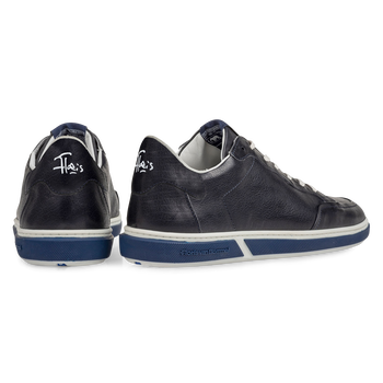 Sneaker kalfsleer donkerblauw