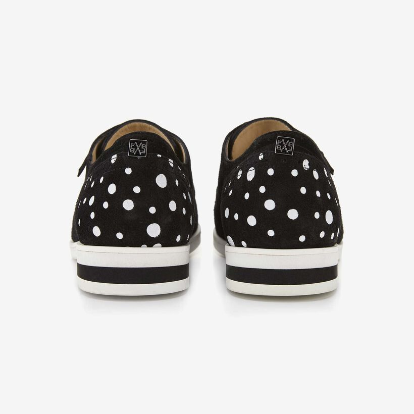 Floris van Bommel black suede women's lace-up shoe