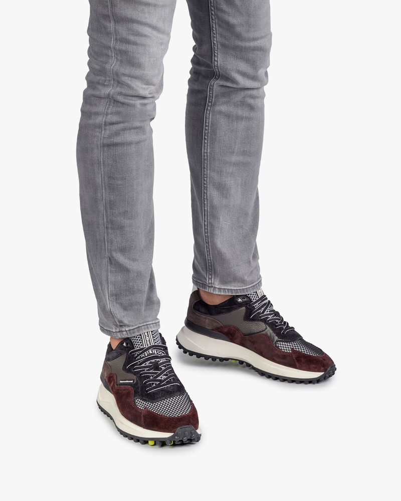 Noppi sneaker bordeauxrood/blauw