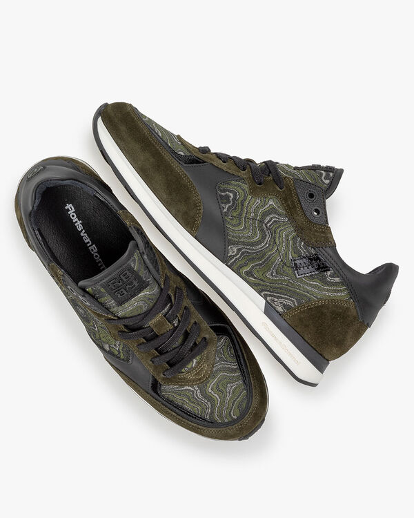 Sneaker su&egrave;de groen