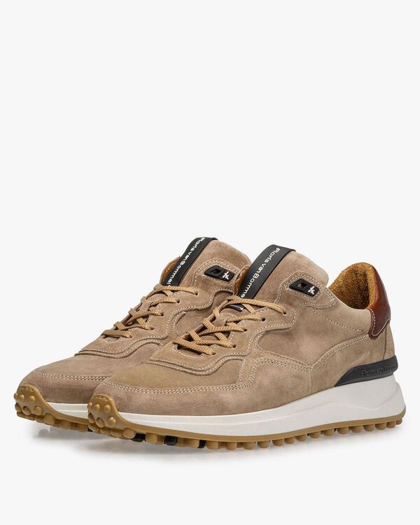 Beige su&egrave;de sneaker