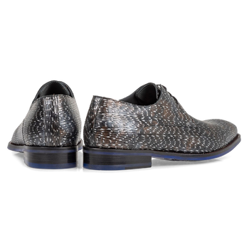 Lace shoe metallic bronze