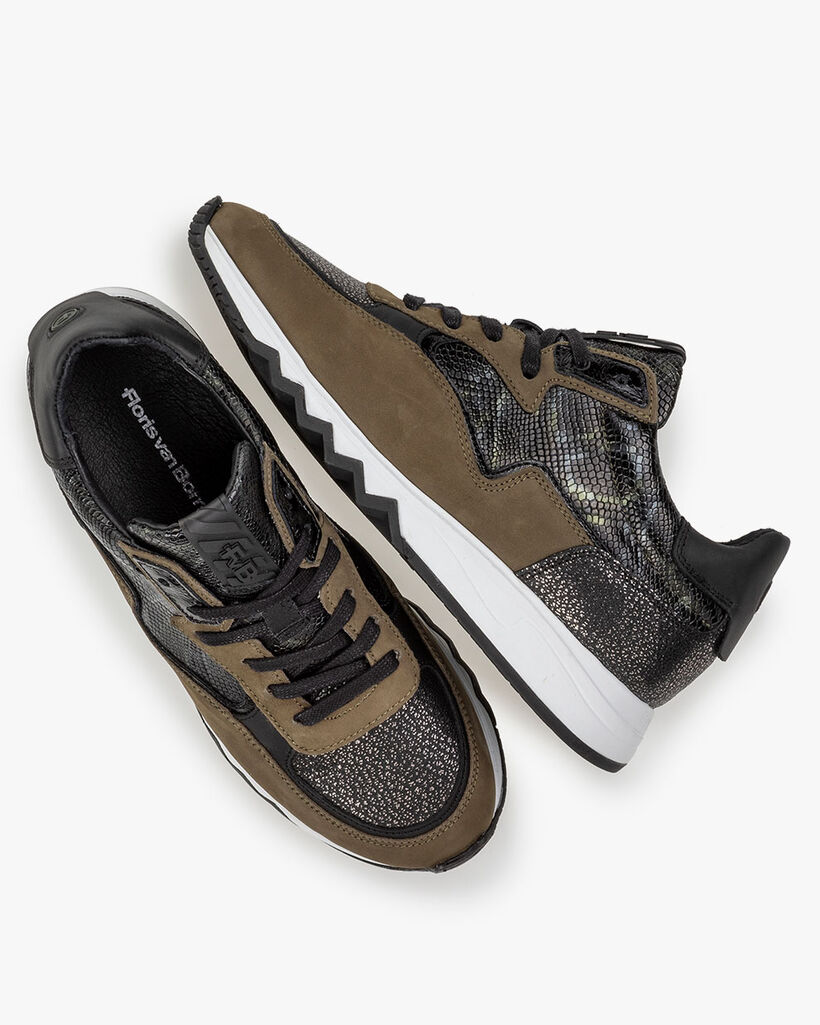 Nineti nubuckleer groen