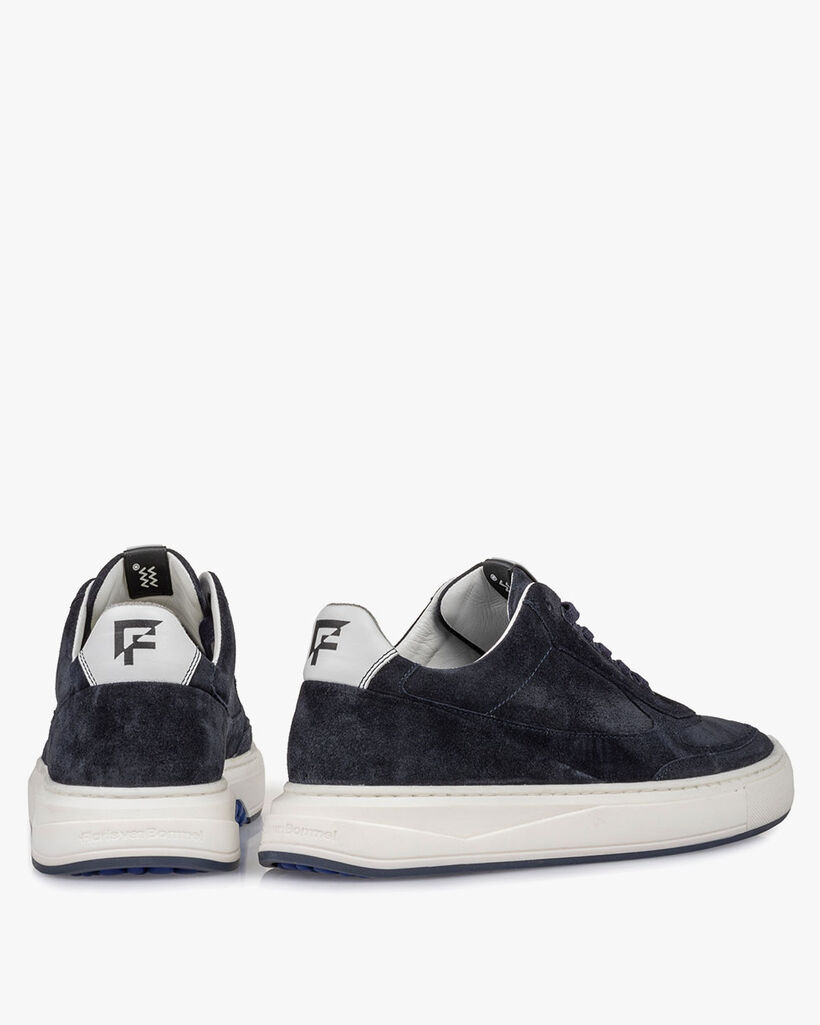 Sneaker suede leather dark blue