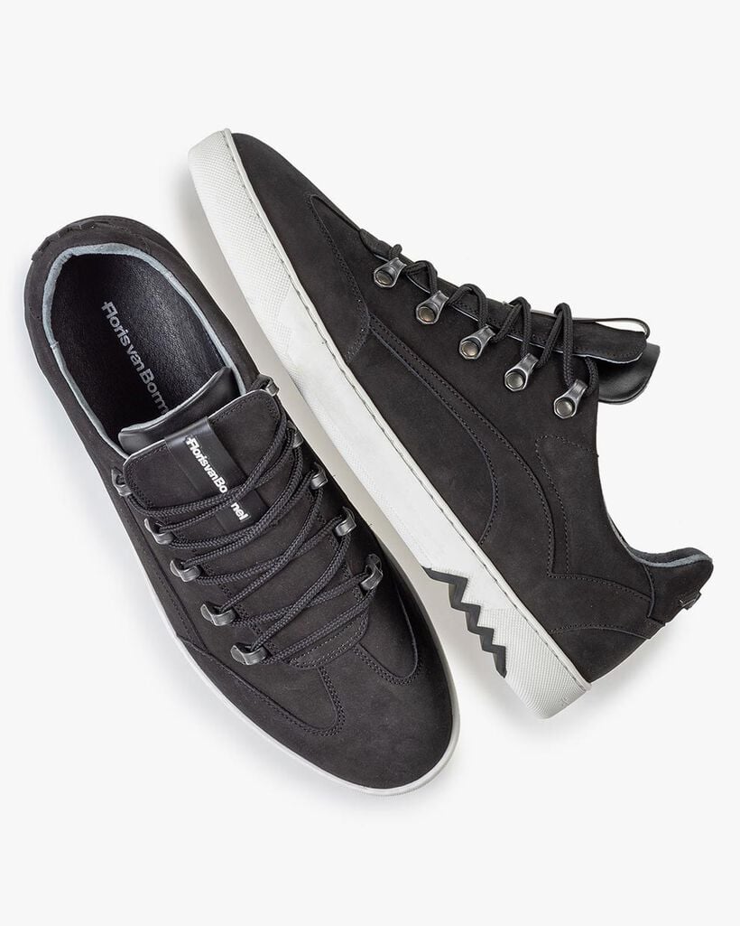 Sneaker nubuck zwart