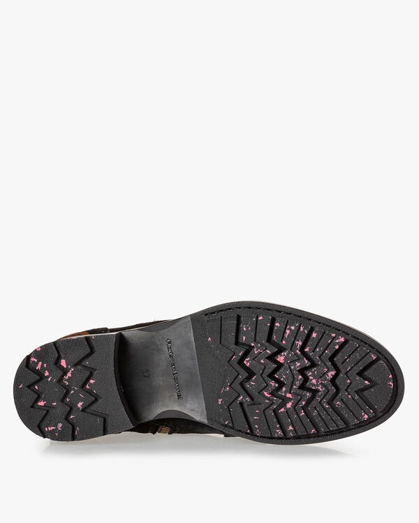 Veterboot su&egrave;de zwart