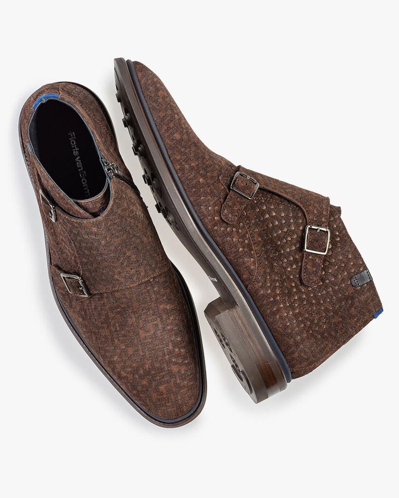 Boot met gespsluiting donkerbruin