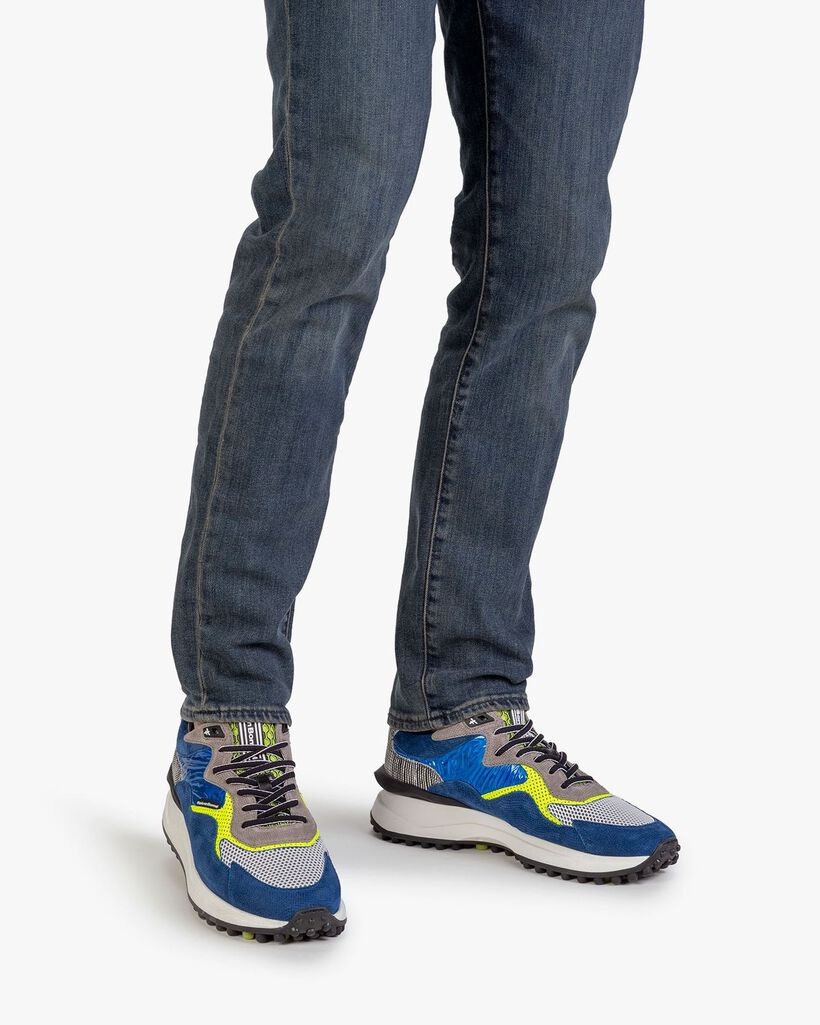 Noppi sneaker suede leather blue