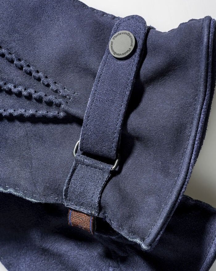 Handschoenen suède blauw
