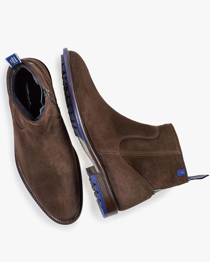 Wolgevoerde boot bruin