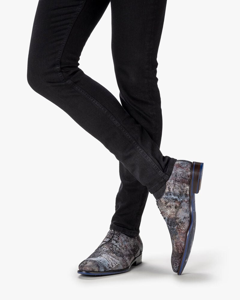 Veterschoen su&egrave;de donkerrood