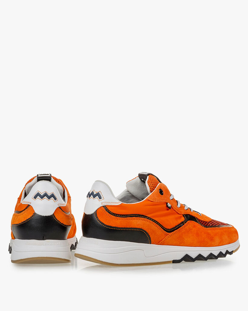 Nineti orange suede leather