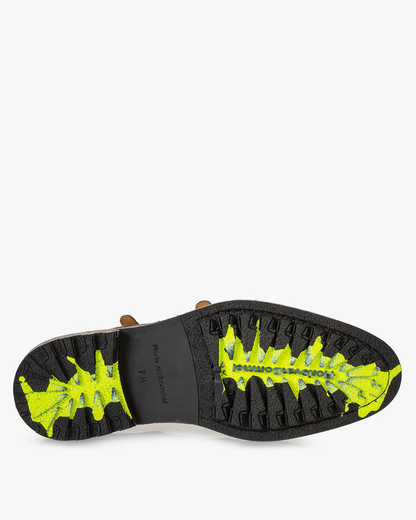 Monk strap suede taupe