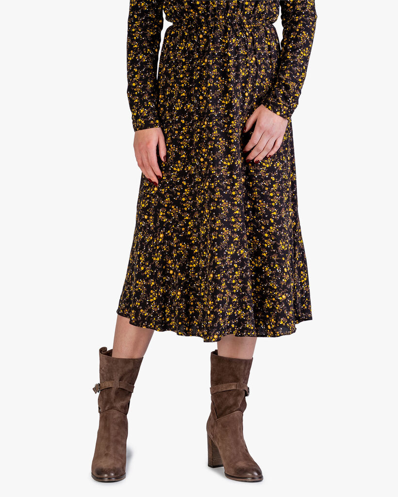 Mid-high boot suede leather brown