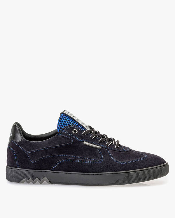 Sneaker su&egrave;de donkerblauw