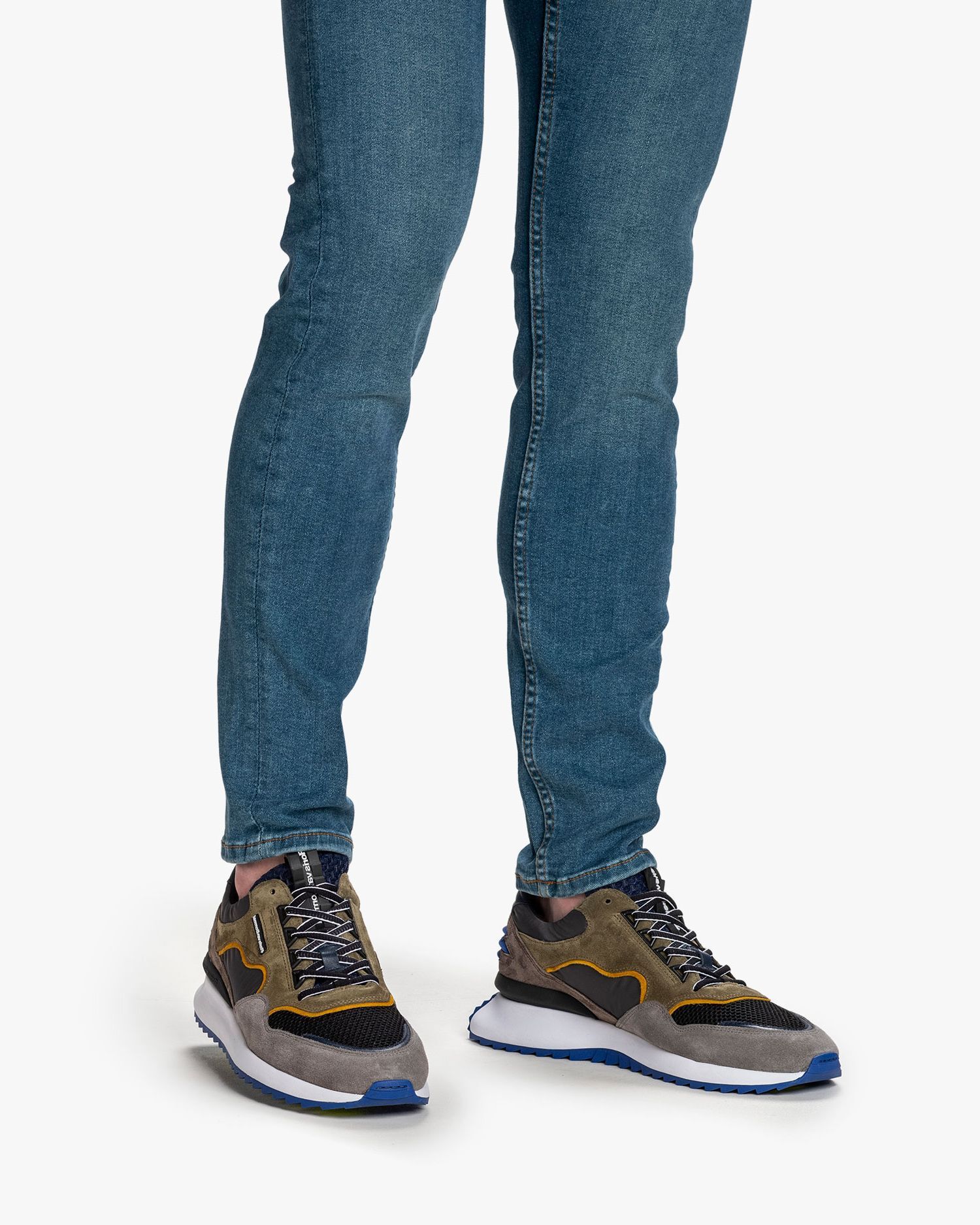 Sneaker suede green SFM-10100-52-01 | Floris van Bommel®