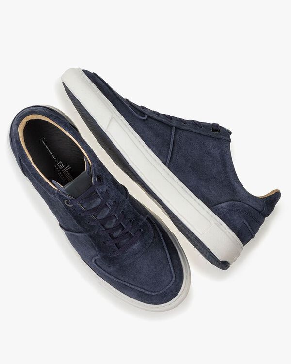Sneaker suede leather blue