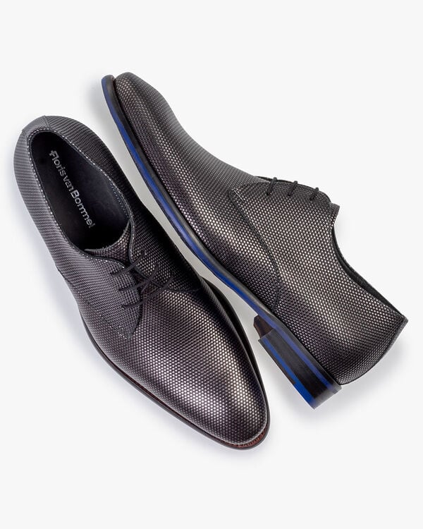 Veterschoen metallicprint brons