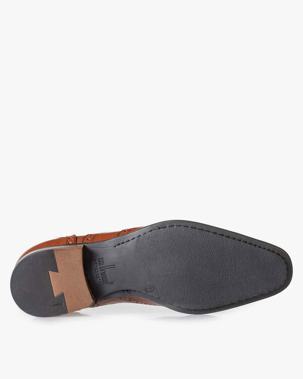 Kalfsleren brogue cognac
