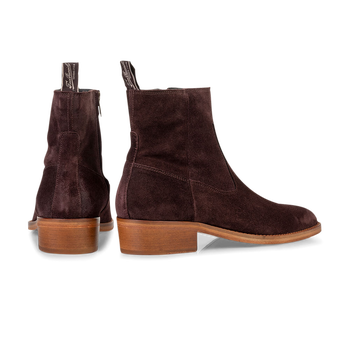 Boot su&egrave;de donkerbruin